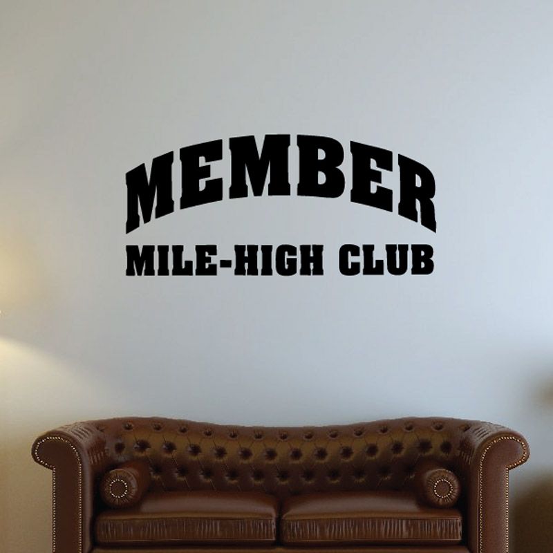 Image of Member Mile High Club Decal