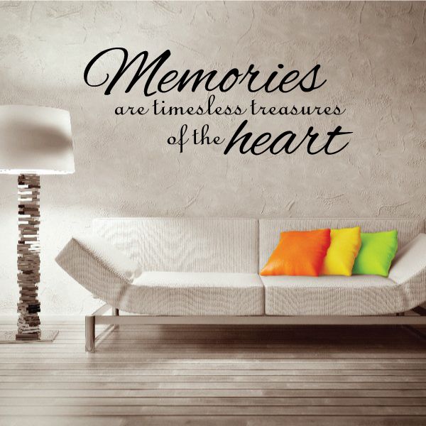 Image of Memories Are Timeless Treasures Of The Heart Decal