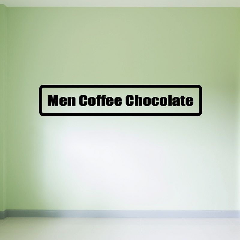 Image of Men coffee chocolate Decal