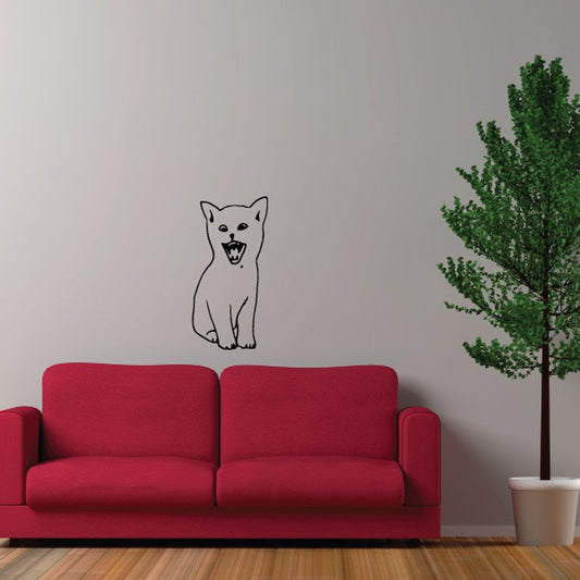 Image of Meowing Kitten Decal