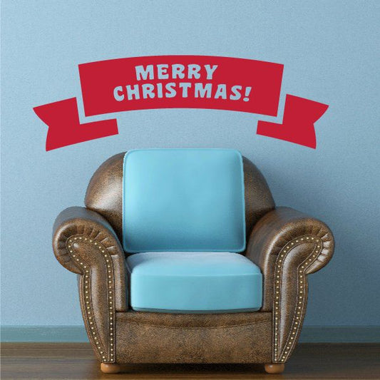 Image of Merry Christmas Banner Decal