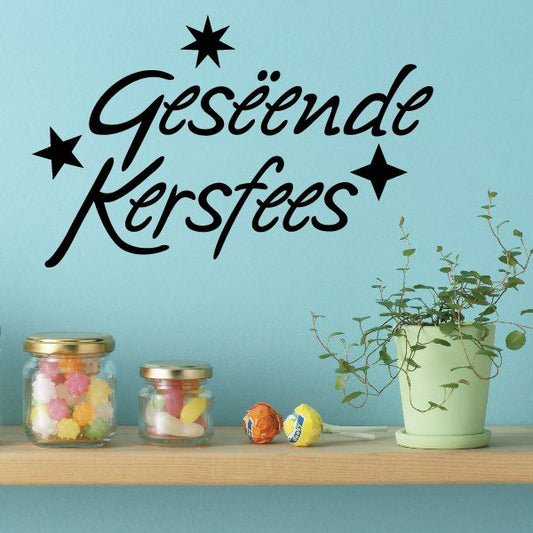 Image of Merry Christmas Geseënde Kersfees Decal