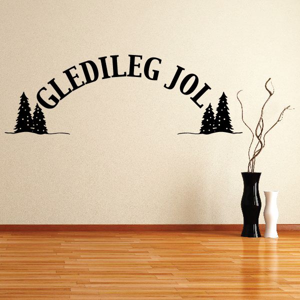 Image of Merry Christmas Gledileg Jol Decal