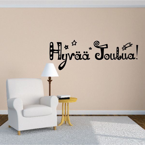 Image of Merry Christmas Hyraa Joulua Fun Decal