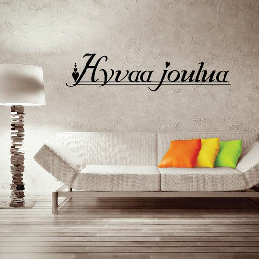 Image of Merry Christmas Hyvaa joulua Decal