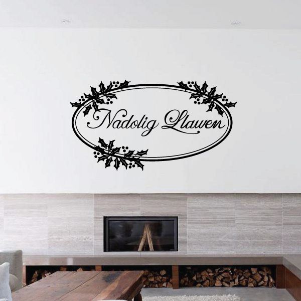 Image of Merry Christmas Nadolig Llawen Decal