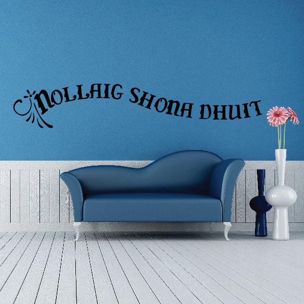 Image of Merry Christmas Nollaig Shona Duit Decal