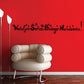 Polish Christmas wall decal with decorative lettering and stars