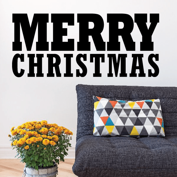 Image of Merry Christmas Quote Decal