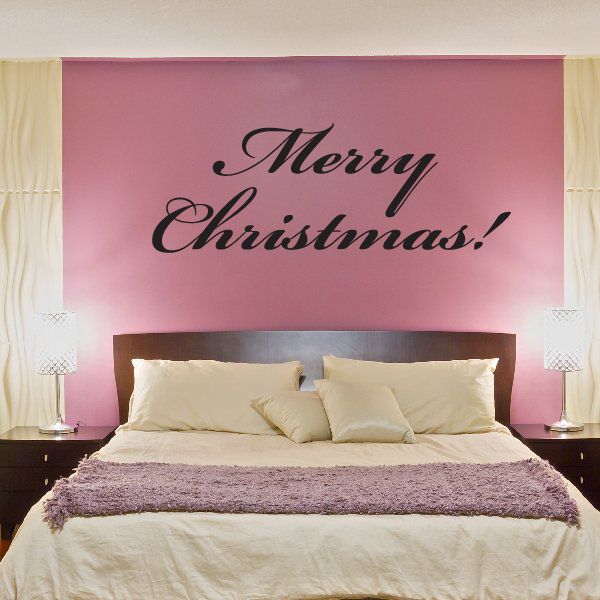 Image of Merry Christmas Script Quote Decal