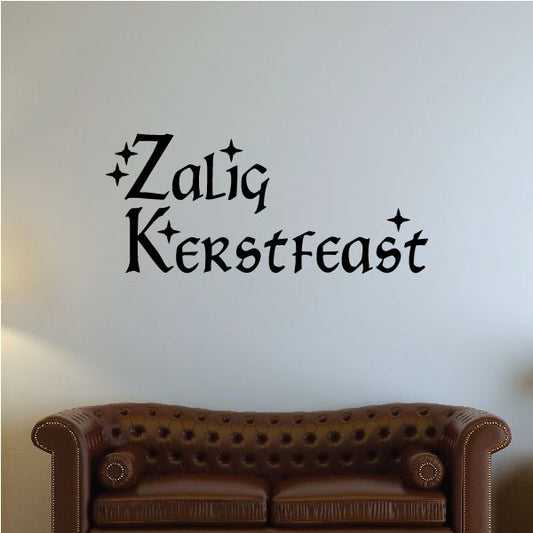 Image of Merry Christmas Zalig Kerstfeest Decal