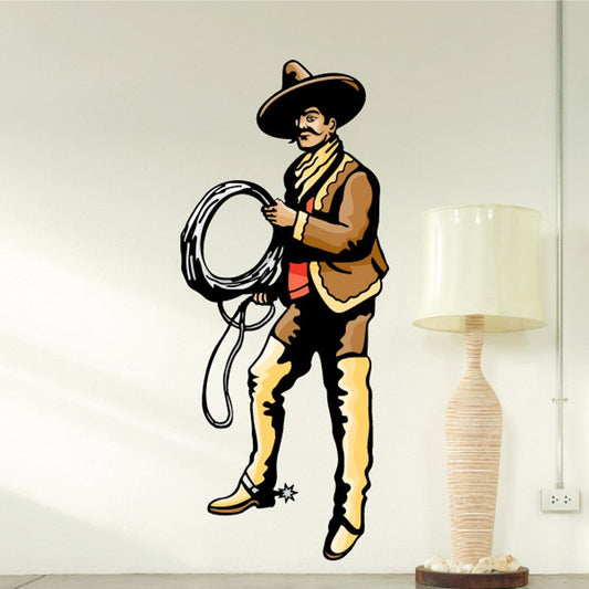 Image of Mexican Rodeo Wall Decal - Vinyl Sticker - Car Sticker - Die Cut Sticker - CD001