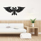 Mexican-style eagle decal, black wings spread over central feather emblem