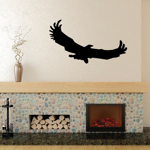 Image of Mighty Hawk Flying Away Decal