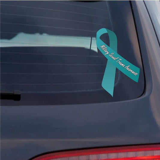 Image of Military Sexual Trauma Awareness Ribbon Vinyl Sticker