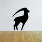 Black goat pride decal with abstract silhouette