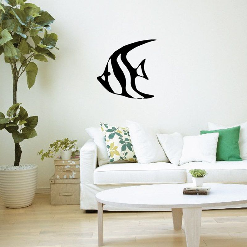 Image of Minimal Angel Fish Decal