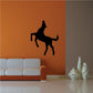 Minimal standing horse wall decal, black silhouette