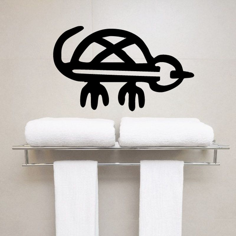 Image of Minimal Turtle Symbol Decal