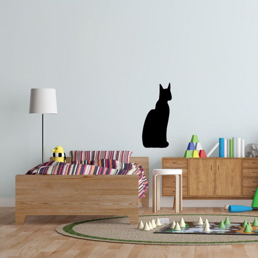 Image of Minimalist Cat Sitting Decal