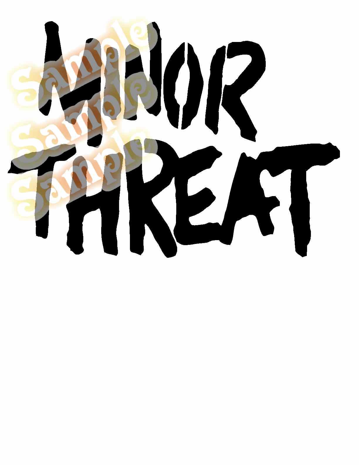 Image of Minor Threat Text Decal