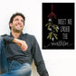 Mistletoe quote wall sticker: green mistletoe leaves with white text, “Meet me under the mistletoe”