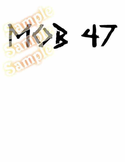 Image of MOB 47 Decal