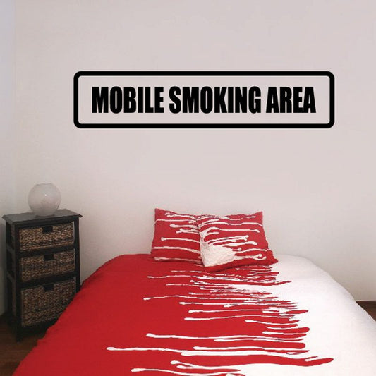 Image of Mobile Smoking Area Decal