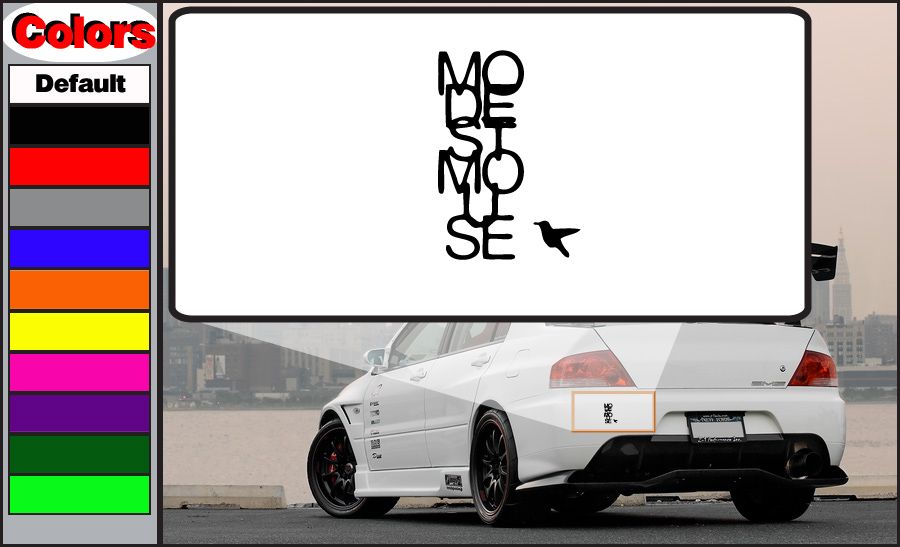 Image of Modest Mouse Vertical Text Decal