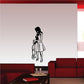 Mother and son wall decal silhouette, black outline for Mothers Day