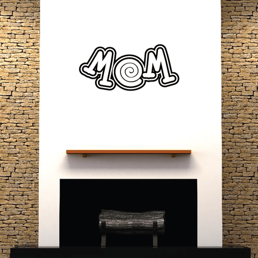 Image of Mom Text Decal