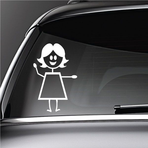 Image of Mom With Arm Up and Out Decal