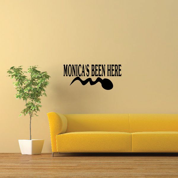 Image of Monicas been here Sperm Decal