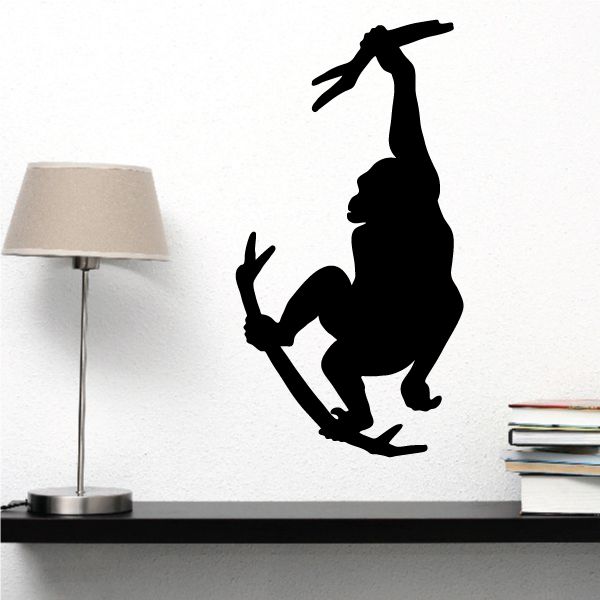 Image of Monkey Grabbing on Branch Decal