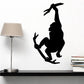 Monkey grabbing on branch wall decal, black silhouette