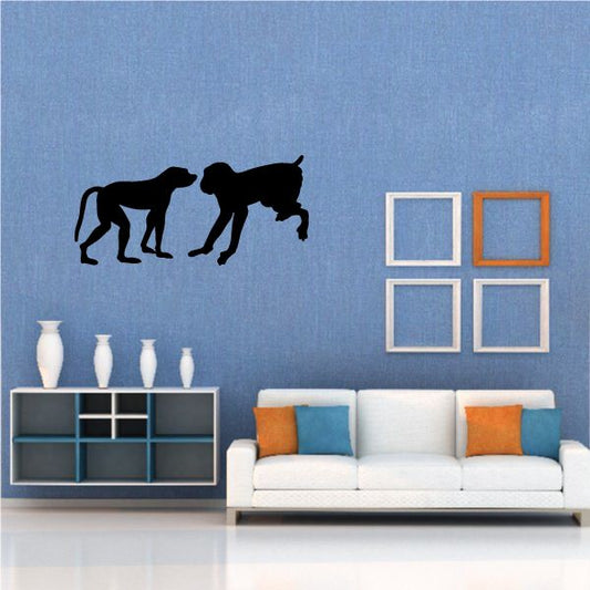 Image of Monkeys Socializing Decal