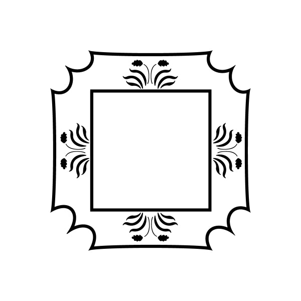 Image of Monogram Frame Decals