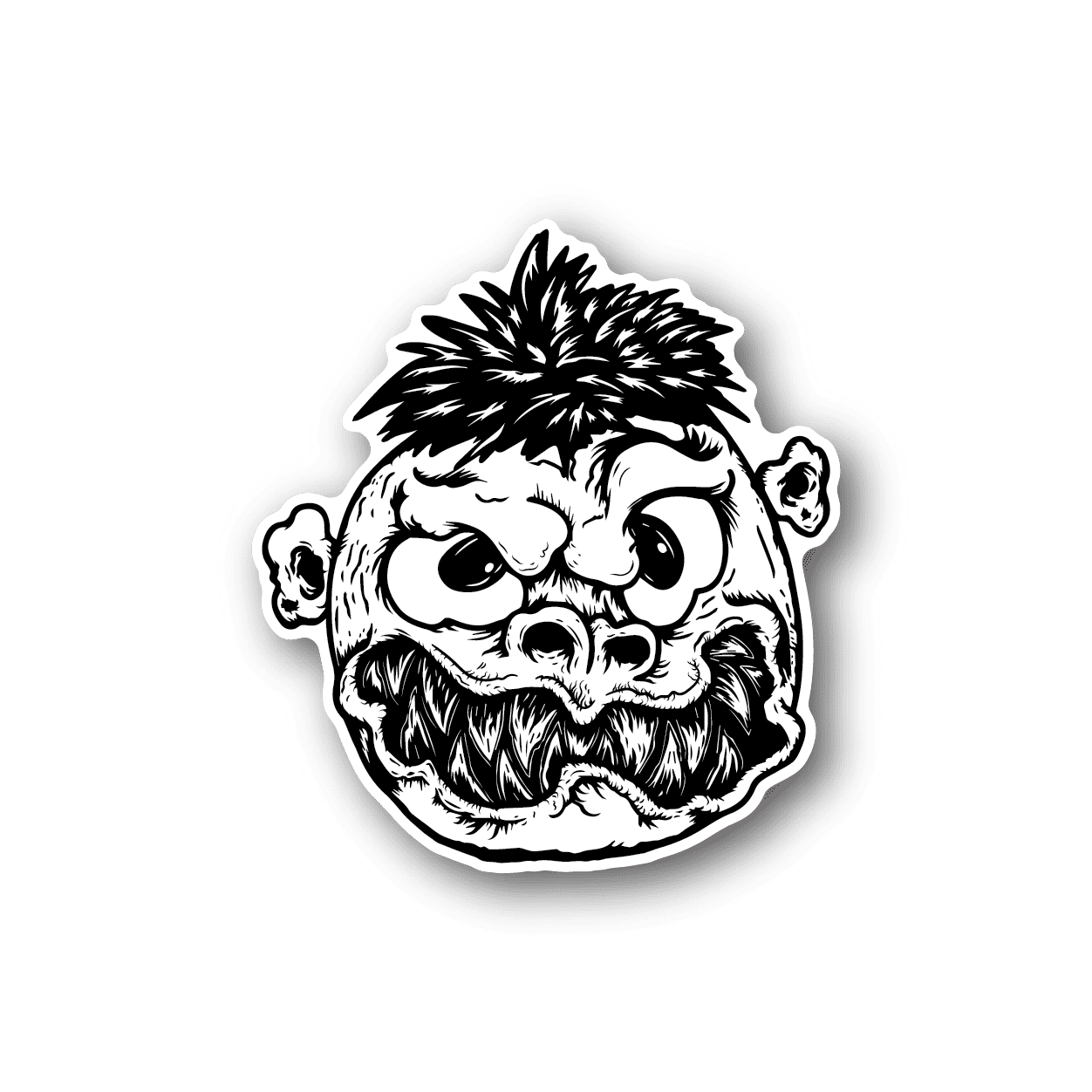 Image of Monster Angry Eyes Sticker