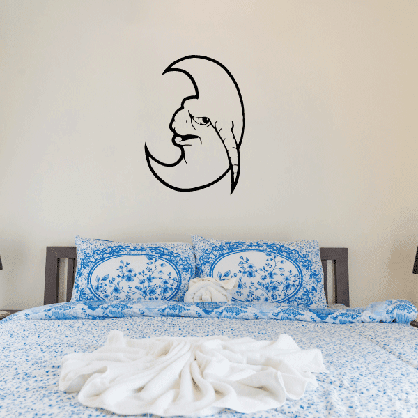 Image of Moon Animal Decal 