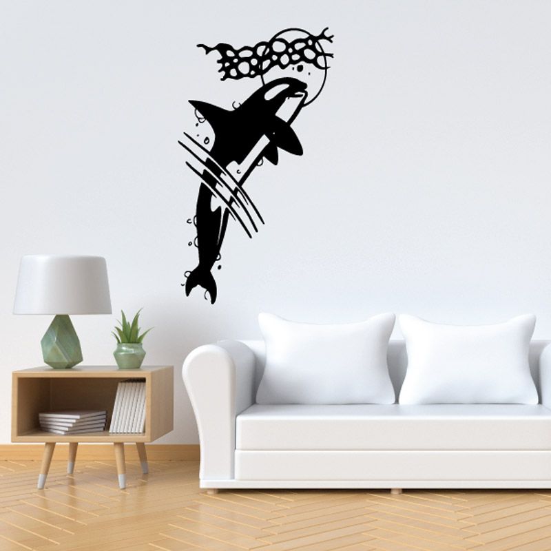 Image of Moonlight Orca Whale Decal