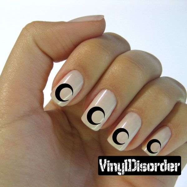 Image of Moons CF8024 Fingernail Art Sticker - Vinyl Finger Nail Decals