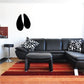 Moose hoof track decal, black wall decal with two hoof prints