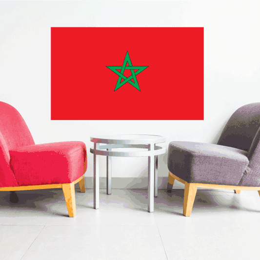 Image of Morocco Flag Sticker 