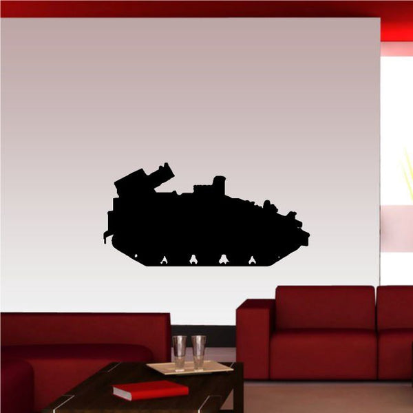 Mortar tank wall decor silhouette in dark finish
