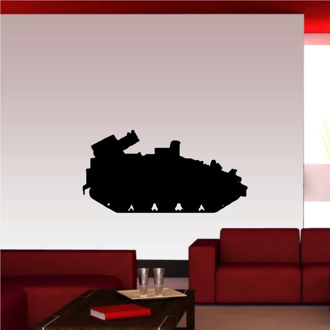Mortar tank wall decor silhouette in dark finish