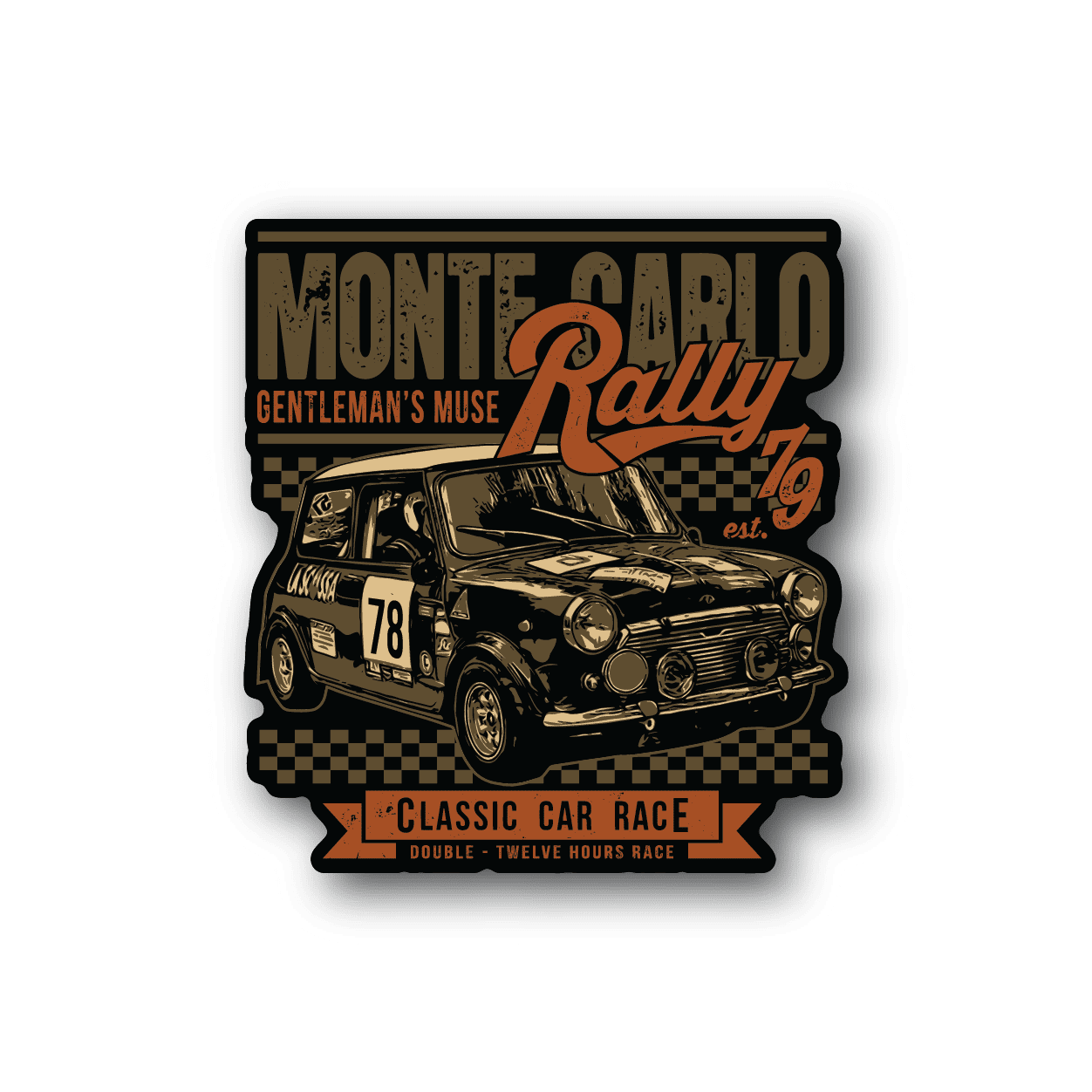 Image of Mote Carlo Rally Race Sticker