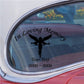 In Loving Memory car window decal with angel emblem and custom text lines