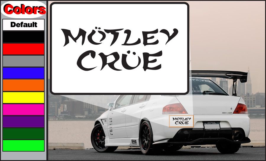 Image of Motley Crue Text Decal