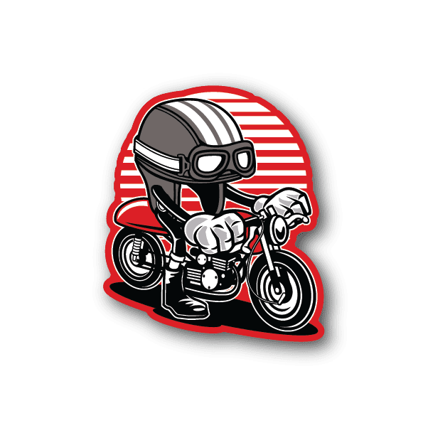 Image of Motorcycle Helmet Sticker