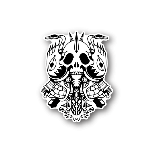 Image of Motorcycle Skull Sticker